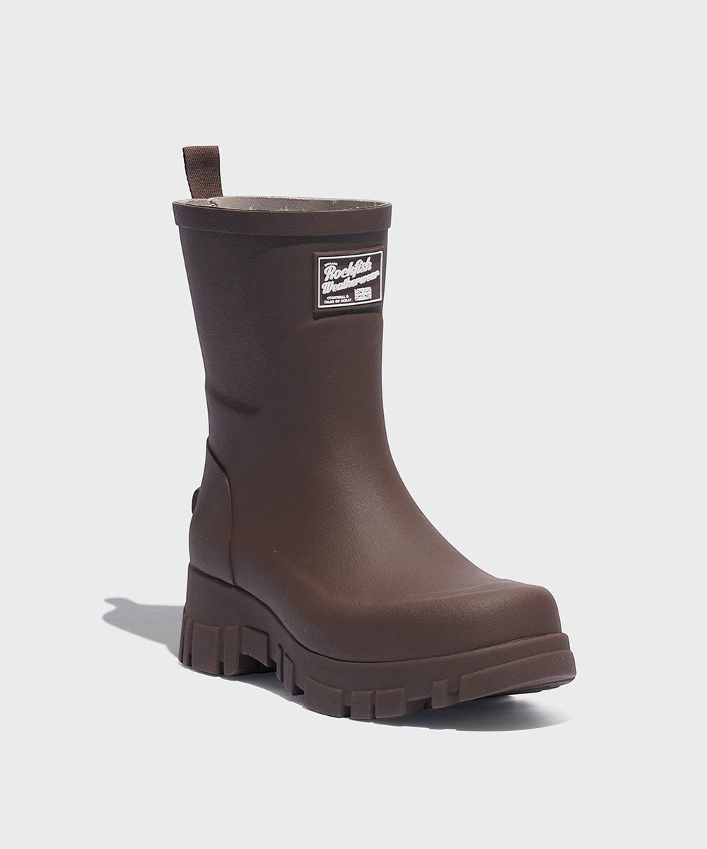 Flatform Rain Boots Middle - Brown – Rockfish Wellies