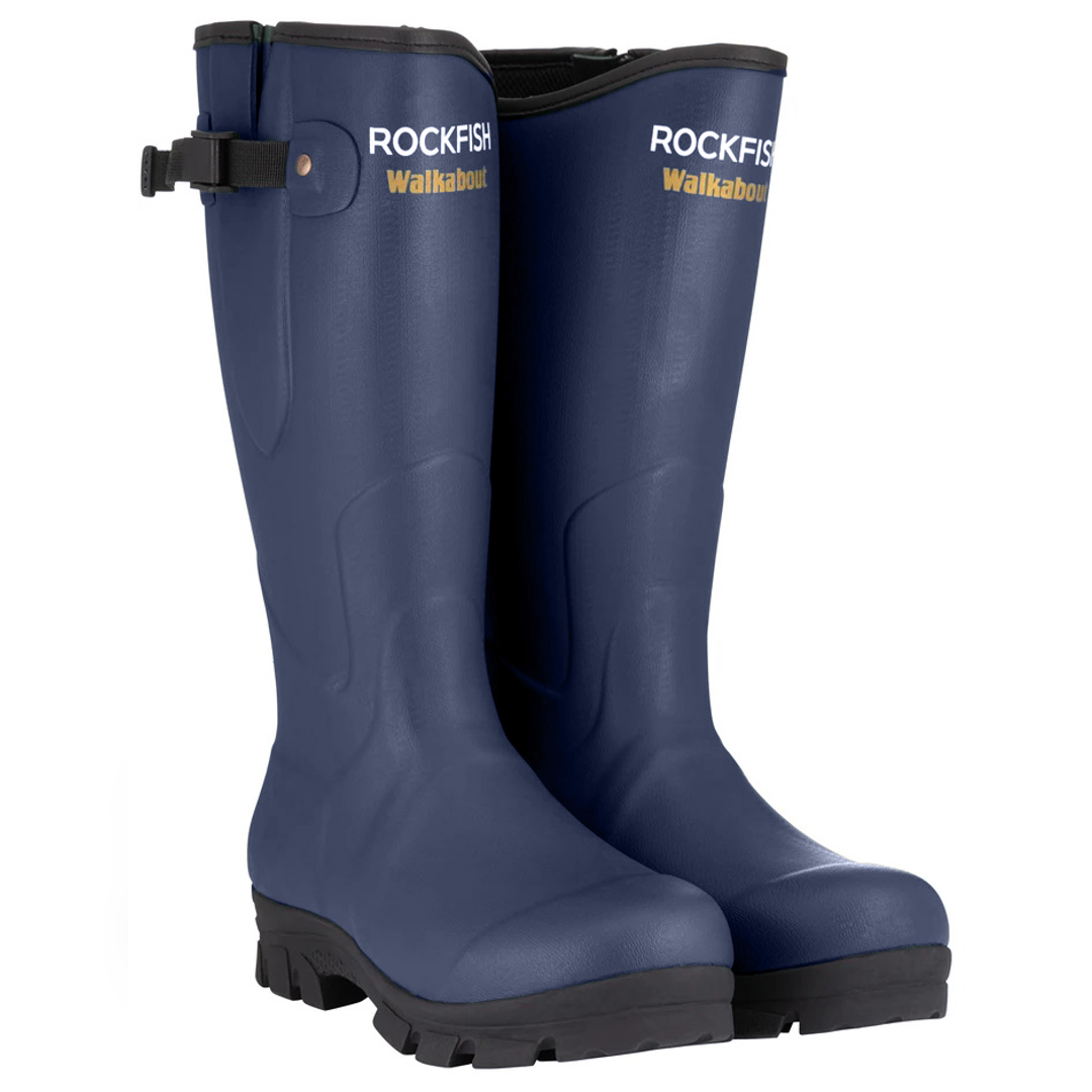Walkabout Blue neoprene wellies, adjustable wellies, thermal Walkabout Blue neoprene wellies, adjustable wellies, thermal