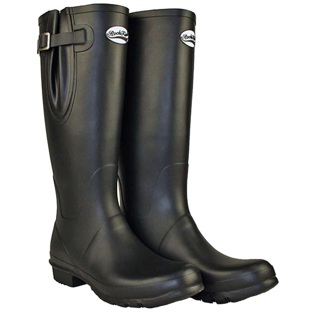 Mens classic Black adjustable wellington